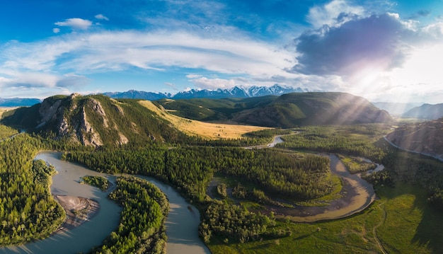 Kurai-Steppe und Chuya-Fluss