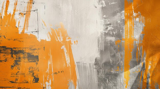 Öl auf Leinwand Moderne Kunst Geometrische orange-grau Tapeten Plakatkarte Wandteppich hängende Druck Wandkunst Goldene Pinselstriche Texturerter Hintergrund Öl auf Leinen Moderne Kunst