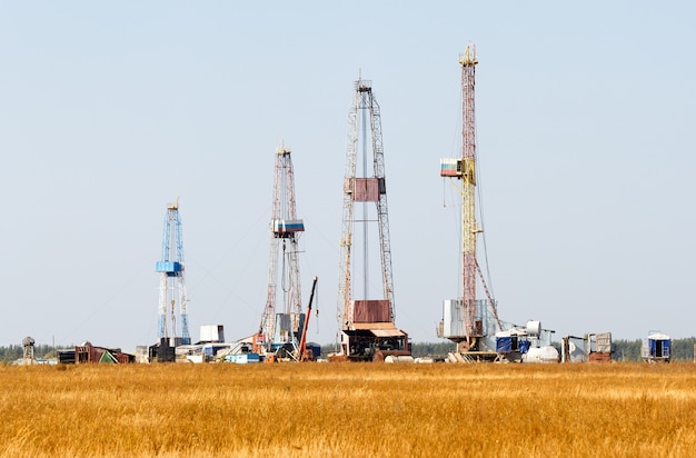 Öl- und Gasbohranlage in Russland