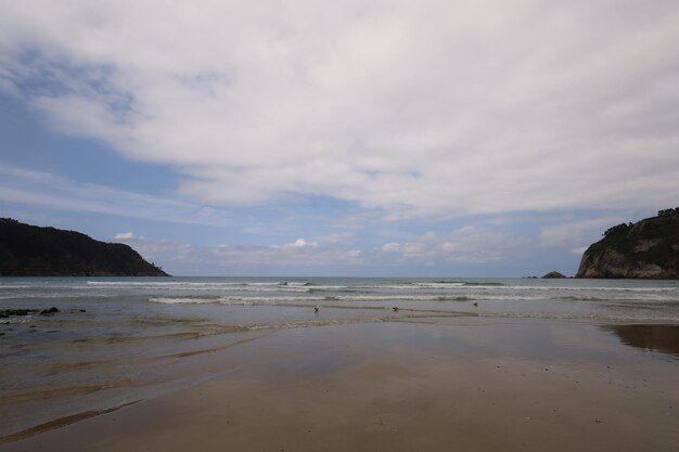 Foto la concha de artedo strandstadt cudillero kantabrien