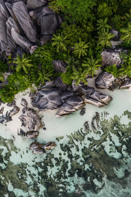 La Digue, Strand der Seychellen