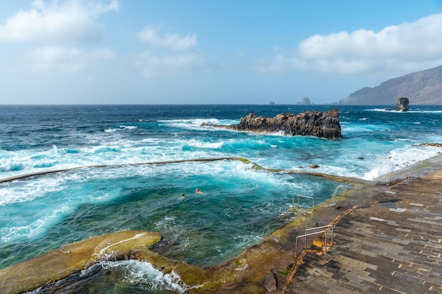 La Maceta rock pool na ilha de El Hierro nas Ilhas Canárias