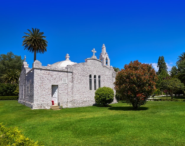 La toja Insel Toxa Kapelle aus Muscheln