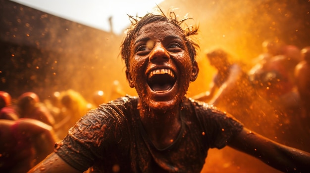 La Tomatina Espanha Um festival único em Bunol Espanha que apresenta uma grande batalha pelos tomates Os participantes atiraram tomates uns aos outros Isso torna o trabalho divertido e ocupado