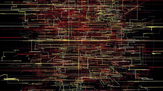 Laberinto de datos abstractos digitales