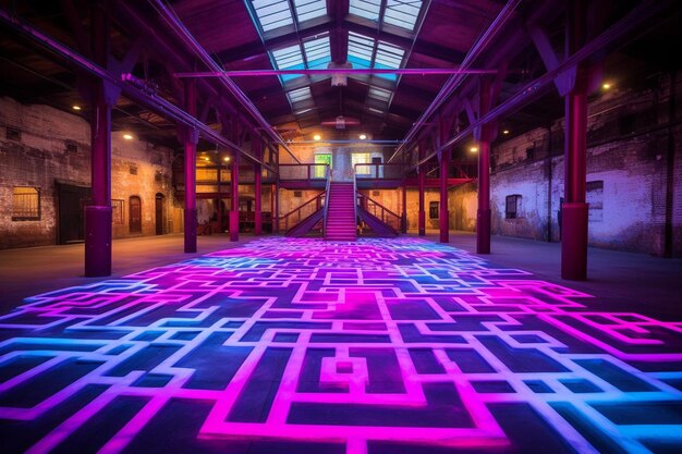 Laberinto luminiscente All Night Hustle foto
