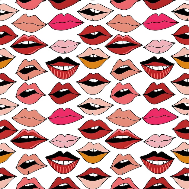 Labios de patrones sin fisuras