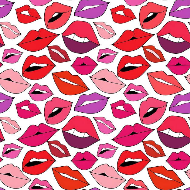 Labios de patrones sin fisuras