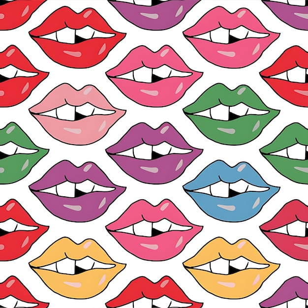 Labios de patrones sin fisuras