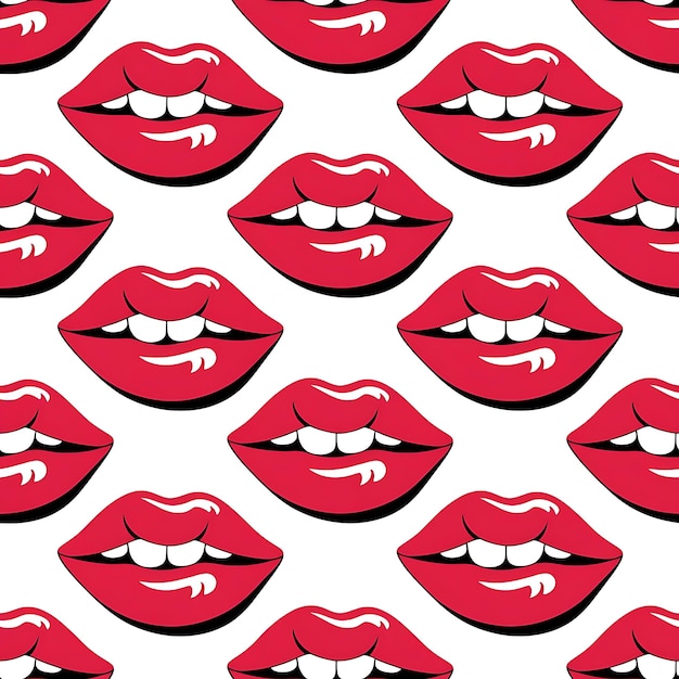 Labios de patrones sin fisuras