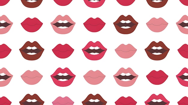 Labios de patrones sin fisuras