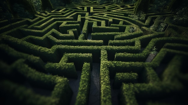 Labirinto de Bush Labirinto verde
