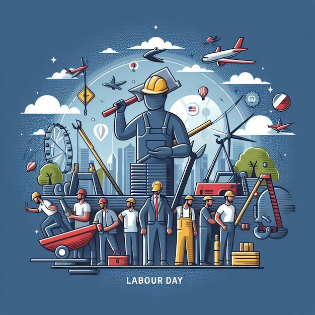 Labor Day Poster Flyer Banner kostenlose Fotos und Labor Day Hintergrund