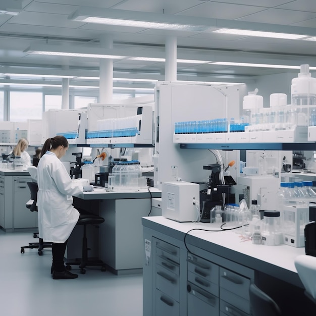 Un laboratorio de investigación de Novo Nordisk con científicos