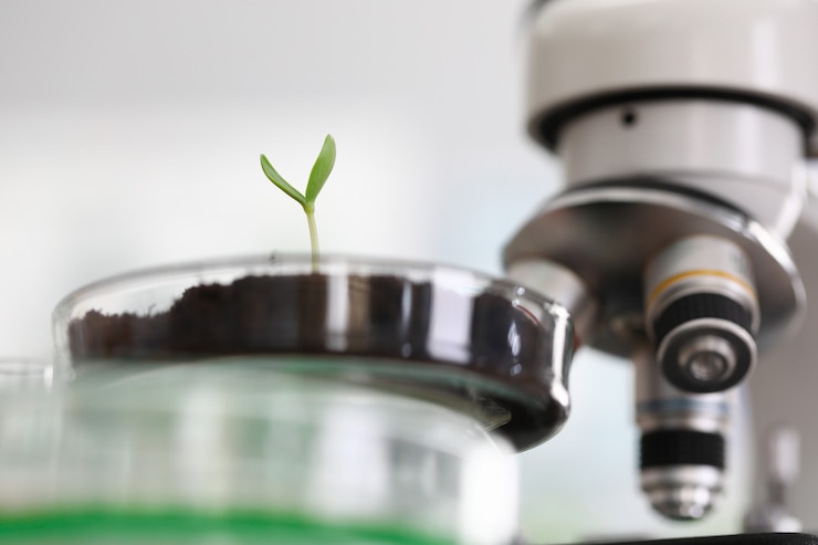 Foto laboratorio moderno e investigación
