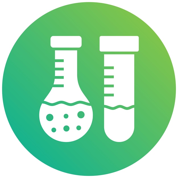 Labortest Vektor-Ikonen-Design-Illustration