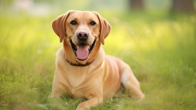 Labrador auf dem Gras