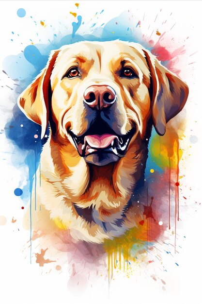 Labrador Retriever ilustrado