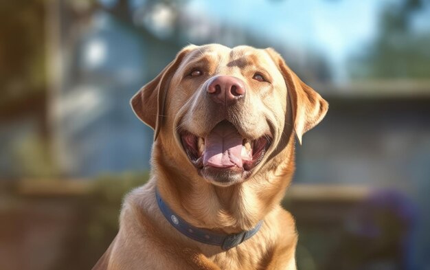 Labrador sorridente