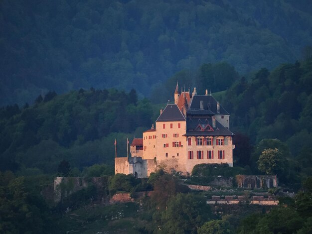 Foto lac dannecy - el castillo de menthon-saint-bernard