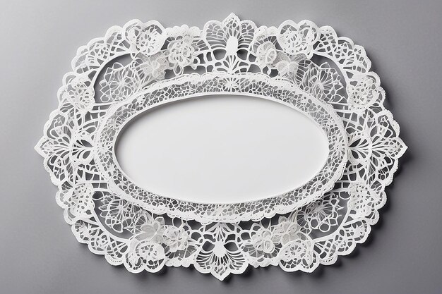 Lace Doily Rahmen-Mockup