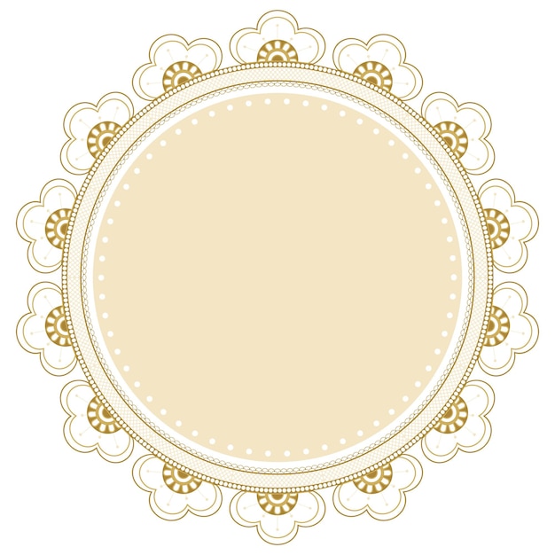 Lace Doily Rahmen png durchsichtige Kreisform im klassischen Design