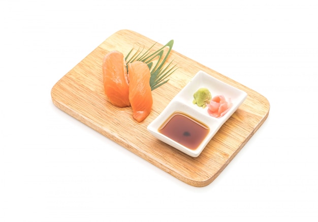 Lachs-Nigiri-Sushi - japanisches Essen