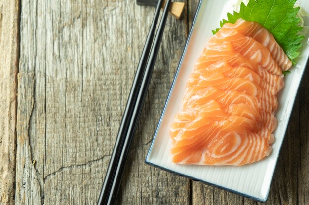 Lachs Sashimi - Art japanisches Essen