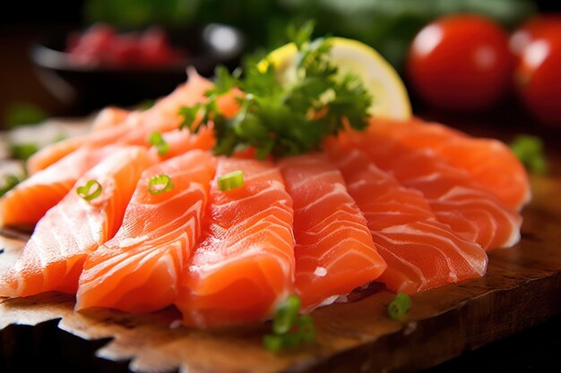 Lachs-Sashimi