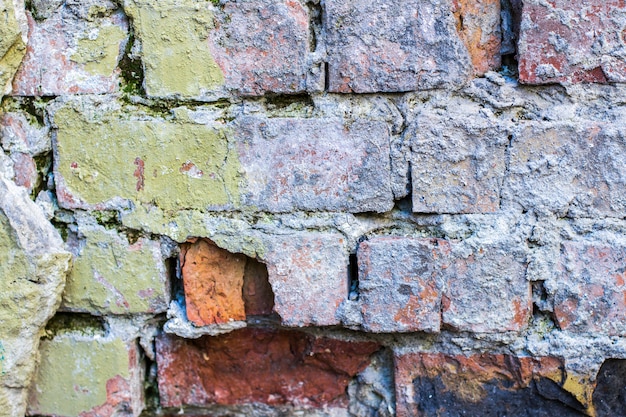 Ladrillo antiguo fondo de pared.