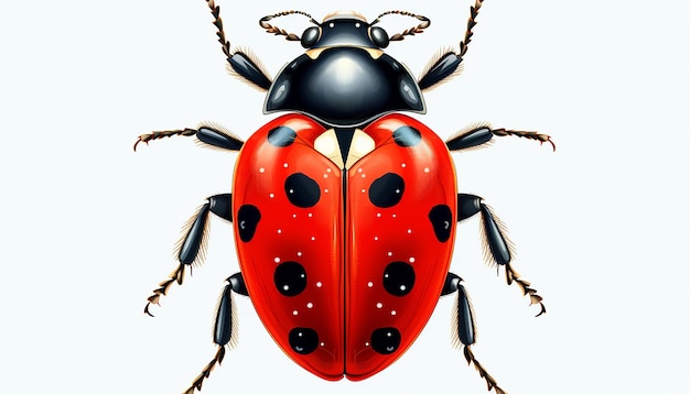 Foto ladybug elevation frontansicht isoliert