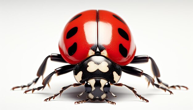 Foto ladybug elevation frontansicht isoliert