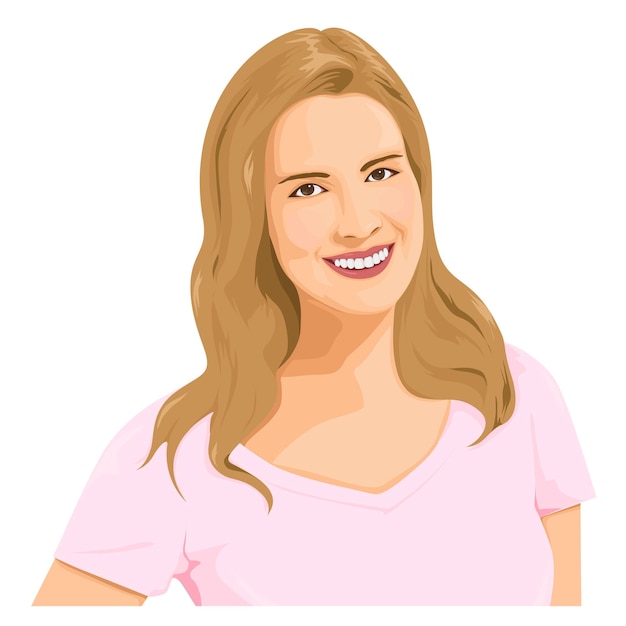 Lächelnde Frau png-Aufkleber Charakterporträt auf durchsichtigem Hintergrund