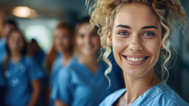 Foto lächelnde frauen in schuppen