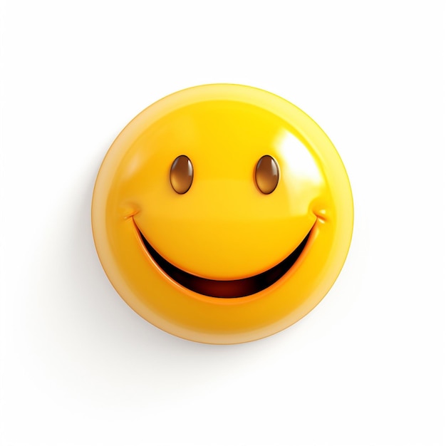 Foto lächelndes gesicht mit halo-emoji auf weißem hintergrund von hoher qualität