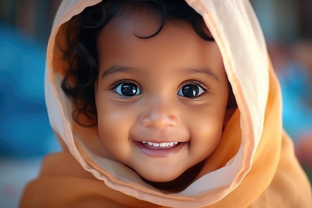 lächelndes hinduistisches Baby