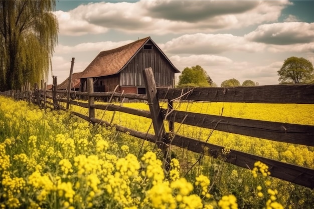 Ländliche Landschaft mit Struktur