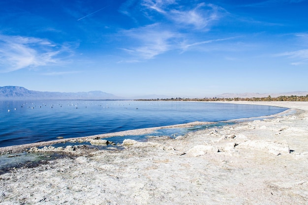 Ländlicher Wüstensee in Südkalifornien