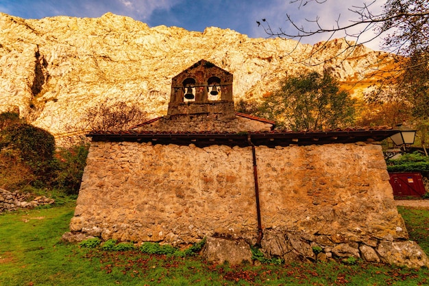 Ländliches und isoliertes Dorf von Bulnes Kern des Dorfes