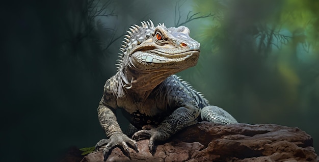 Foto lagarto cocodrilo