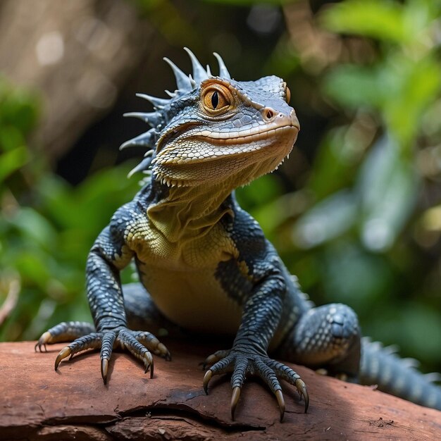 El lagarto dragón de agua australiano
