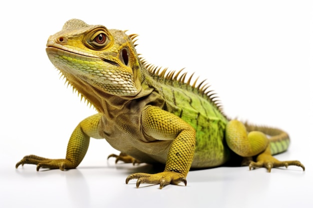 Foto lagarto isolado sobre um fundo branco