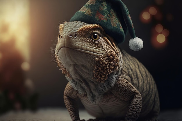 lagarto de navidad