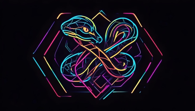 Foto un lagarto con un patrón colorido de la letra a