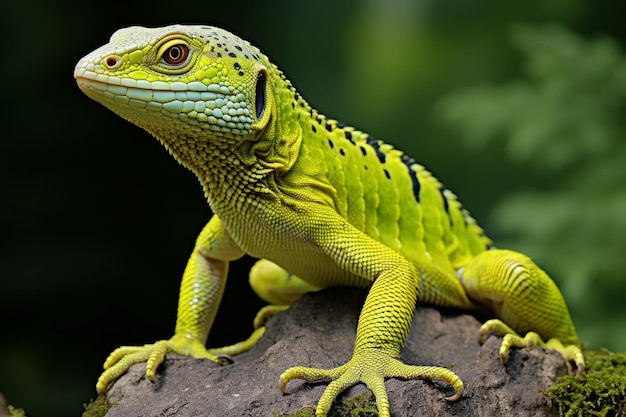 Lagarto planetário raro que vive em cantos, com foco na conservação de espécies e seu habitat natural