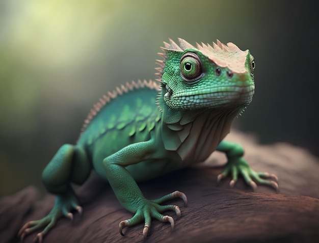 lagarto verde