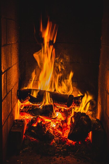 Foto lagerfeuer in der nacht