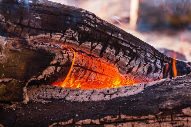 Lagerfeuer, Nahaufnahme