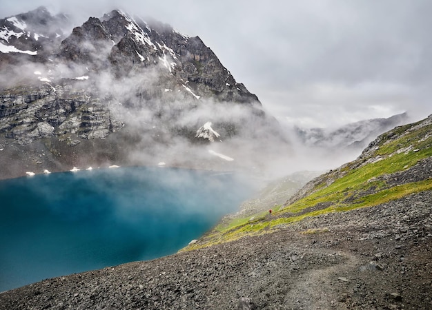 Lago Ala Kul en Kirguistán