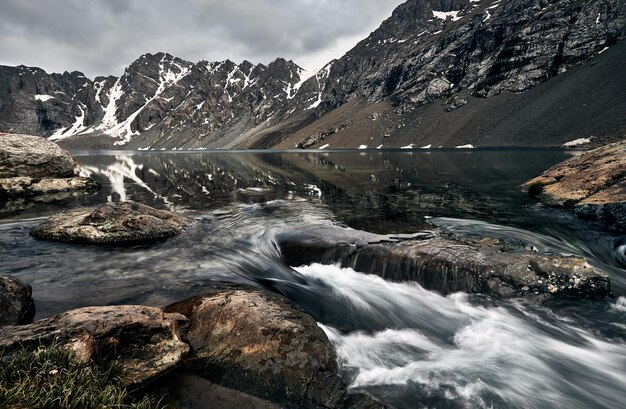 Lago Ala Kul no Quirguistão